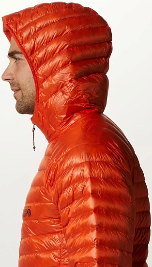Куртка мужская Mountain Hardwear Ghost Whisperer UL Hoody State Orange - Фото 6 большая