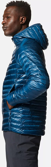Куртка мужская Mountain Hardwear Ghost Whisperer Hoody Dark Caspian - Фото 4 большая