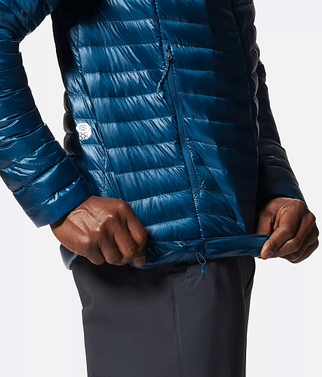 Куртка мужская Mountain Hardwear Ghost Whisperer Hoody Dark Caspian - Фото 9 большая