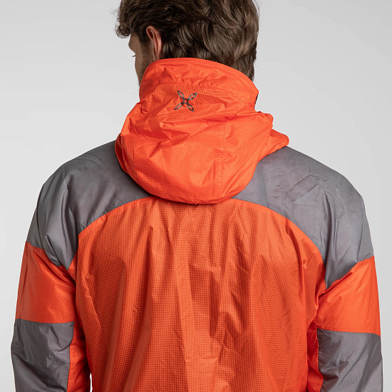 Куртка мужская Montura Vertigo Hybrid Hooded Orange/Mid Grey - Фото 14 большая