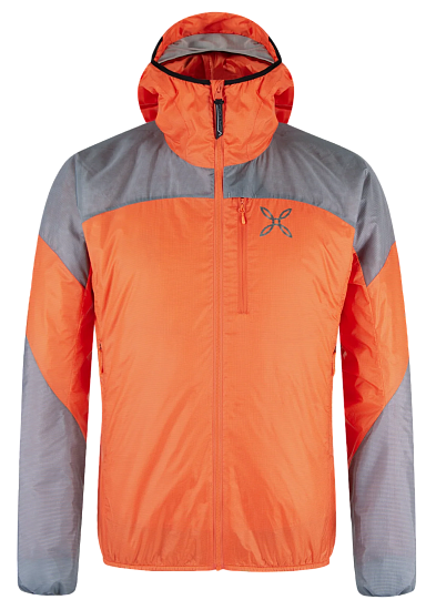 Куртка мужская Montura Vertigo Hybrid Hooded Orange/Mid Grey - Фото 1 большая