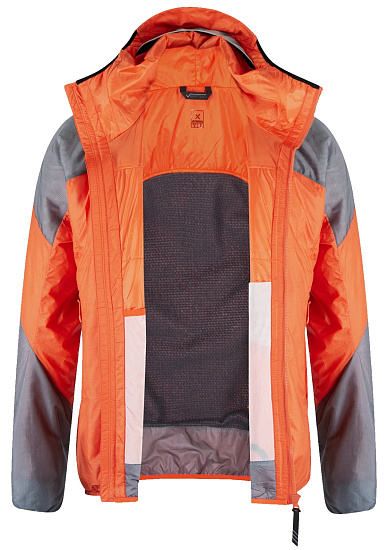 Куртка мужская Montura Vertigo Hybrid Hooded Orange/Mid Grey - Фото 3 большая