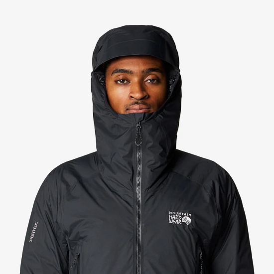Куртка мужская Mountain Hardwear Storm Whisperer Insulated Black - Фото 5 большая