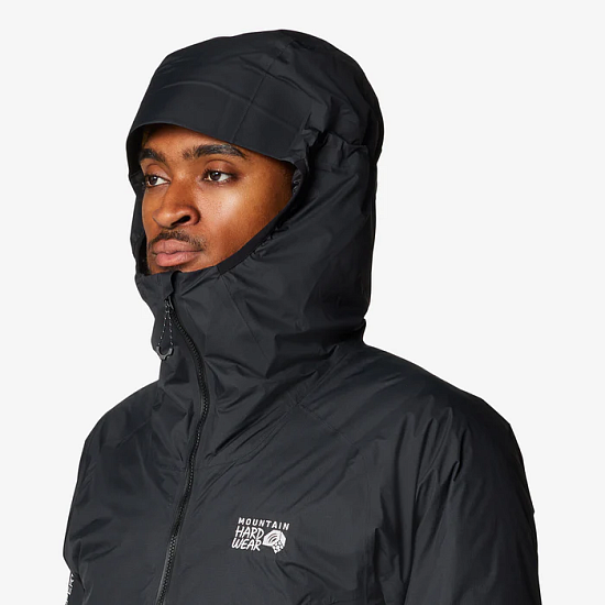 Куртка мужская Mountain Hardwear Storm Whisperer Insulated Black - Фото 6 большая