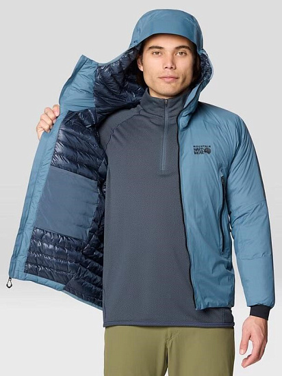 Куртка мужская Mountain Hardwear Storm Whisperer Insulated Adriatic Blue - Фото 6 большая