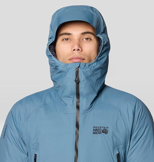 Куртка мужская Mountain Hardwear Storm Whisperer Insulated Adriatic Blue - Фото 8 большая