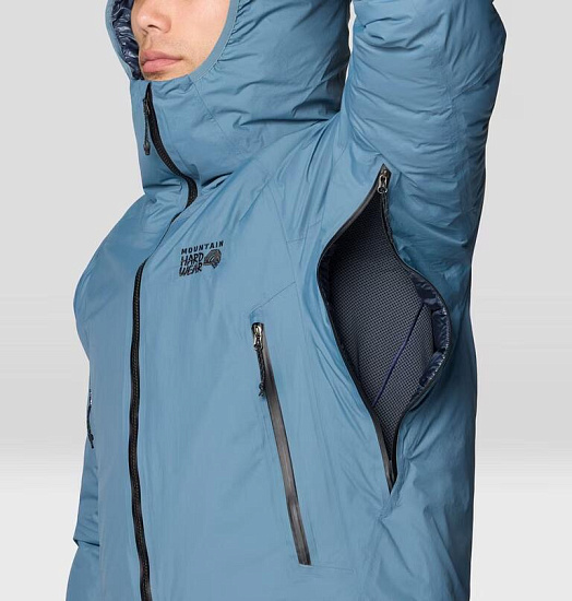 Куртка мужская Mountain Hardwear Storm Whisperer Insulated Adriatic Blue - Фото 11 большая