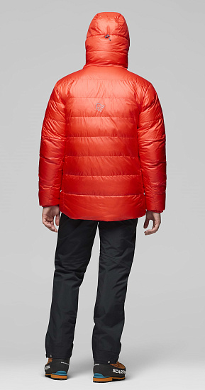Куртка мужская Norrona Trollveggen Down 800 Hood Flame Scarlet - Фото 5 большая
