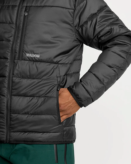 Куртка мужская Volcom Puff Puff Hooded Black - Фото 7 большая
