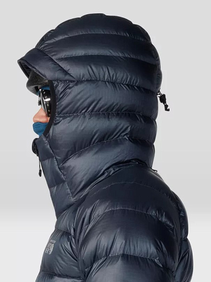 Куртка мужская Mountain Hardwear Phantom Alpine Down Hooded Blue Slate - Фото 8 большая