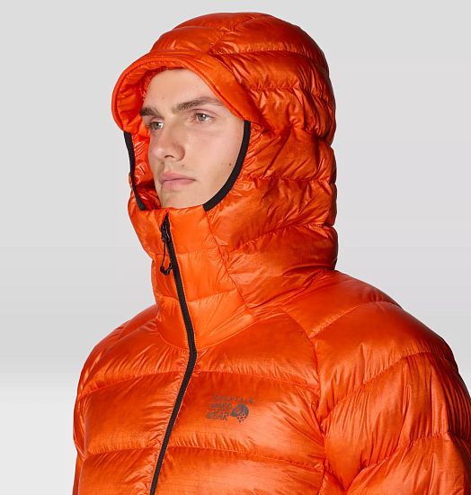 Куртка мужская Mountain Hardwear Phantom Alpine Down Hooded State Orange - Фото 7 большая