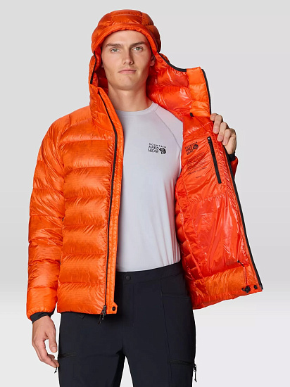 Куртка мужская Mountain Hardwear Phantom Alpine Down Hooded State Orange - Фото 11 большая