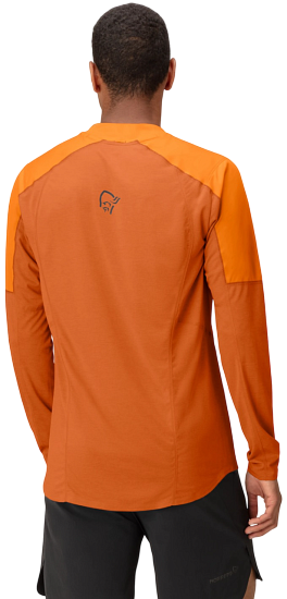 Лонгслив мужской Norrona Senja Equaliser Lightweight Exuberance - Фото 5 большая