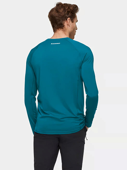Лонгслив мужской Mammut Selun Fl Logo Deep Teal - Фото 2 большая
