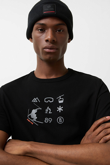 Футболка мужская Bogner Fire+Ice Ado2 Black - Фото 4 большая