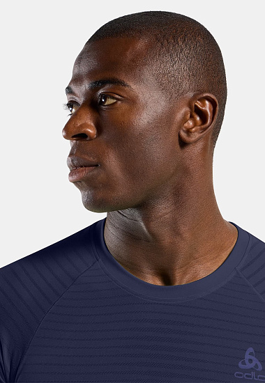 Футболка мужская Odlo Performance X-Light Bl Top Crew Neck SS Eclipse - Фото 3 большая