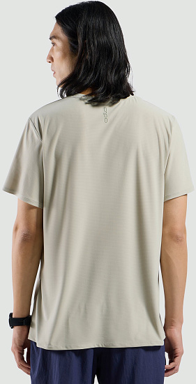 Футболка мужская Odlo Zeroweight Chill-Tec Crew Neck SS Agate Gray - Фото 5 большая