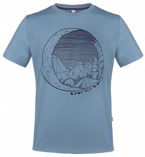 Футболка мужская Birds and Blokes Moon Синий - Фото 1 большая