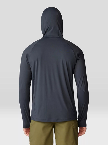 Лонгслив мужской Mountain Hardwear Crater Lake Hoody Dark Storm - Фото 4 большая