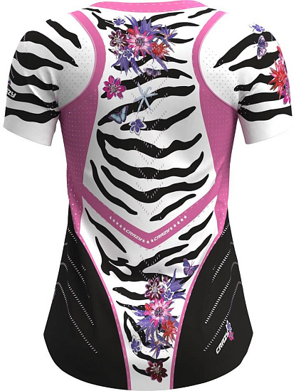 Футболка женская Crazy Idea Voltage Black/Zebra - Фото 2 большая