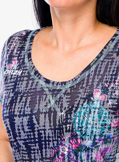 Футболка женская Crazy Idea Aloha Mandala - Фото 6 большая