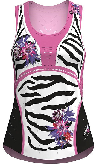 Майка женская Crazy Idea Voltage Black/Zebra - Фото 1 большая
