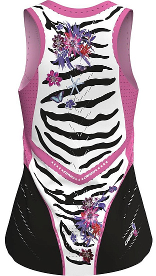 Майка женская Crazy Idea Voltage Black/Zebra - Фото 2 большая