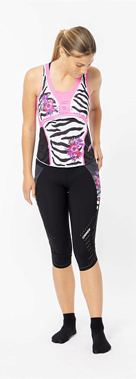 Майка женская Crazy Idea Voltage Black/Zebra - Фото 3 большая