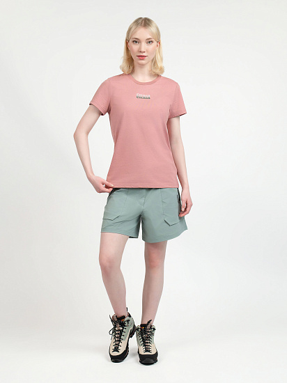 Футболка женская Colmar Sustainable Iconic Rosewood - Фото 3 большая