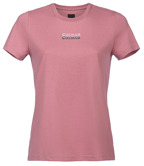 Футболка женская Colmar Sustainable Iconic Rosewood - Фото 1 большая