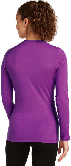 Лонгслив женский Icebreaker Merino 200 Oasis Crewe Mountain Pulse Passion - Фото 3 большая