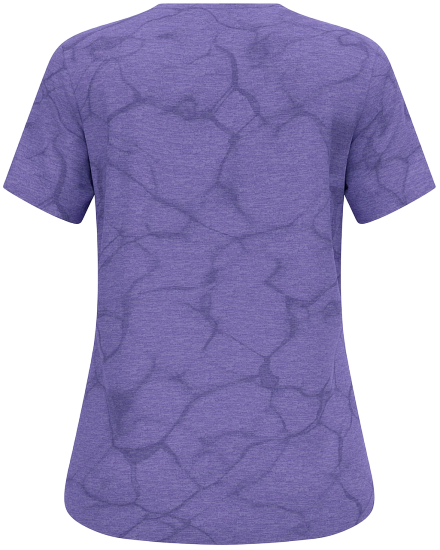 Футболка женская Odlo Zeroweight Engineered Chill-Tec Crew Neck SS Afterparty Melange - Фото 6 большая