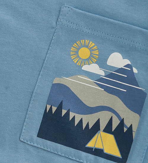 Футболка детская Color Kids 742105 Faded Denim - Фото 2 большая