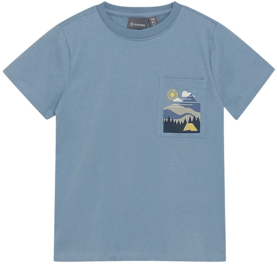 Футболка детская Color Kids 742105 Faded Denim - Фото 1 большая