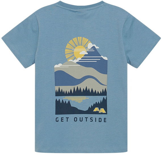 Футболка детская Color Kids 742105 Faded Denim - Фото 3 большая