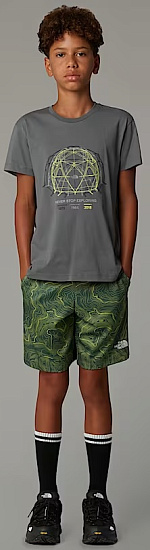 Футболка детская The North Face Graphic Relaxed Smoked Pearl - Фото 4 большая