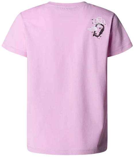 Футболка детская The North Face Graphic Relaxed Cyber Pink - Фото 2 большая
