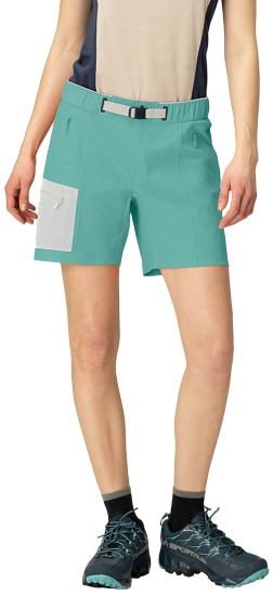 Шорты женские Norrona Falketind Flex1 Light Malachite Green - Фото 4 большая
