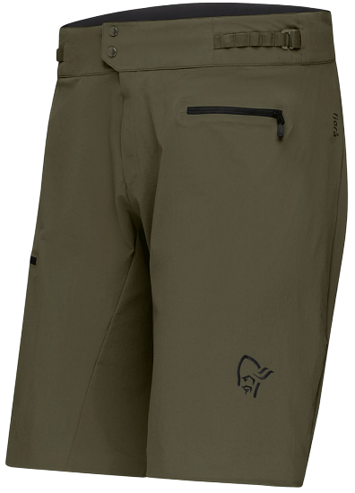 Шорты мужские Norrona Fjora Flex1 Light Olive Night - Фото 2 большая