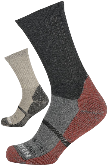 Носки Lorpen Wool Hike 2 Pack Crew (2 пары) MH2PC Whales Grey/Arena - Фото 1 большая