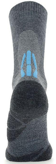 Носки женские UYN Trekking 2In Merino Mid Mid Grey/Turquoise - Фото 2 большая