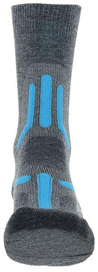 Носки женские UYN Trekking 2In Merino Mid Mid Grey/Turquoise - Фото 4 большая