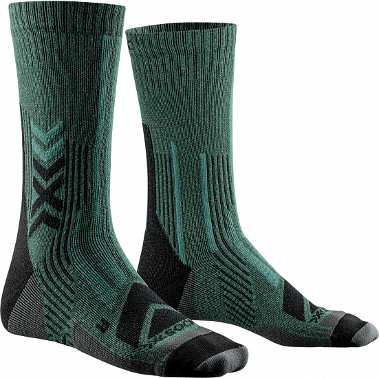 Носки X-Socks Hike Perform Merino Crew Dark Sage/Black - Фото 1 большая
