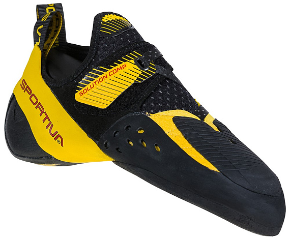 Скальные туфли La Sportiva Solution Comp Black/Yellow - Фото 2 большая