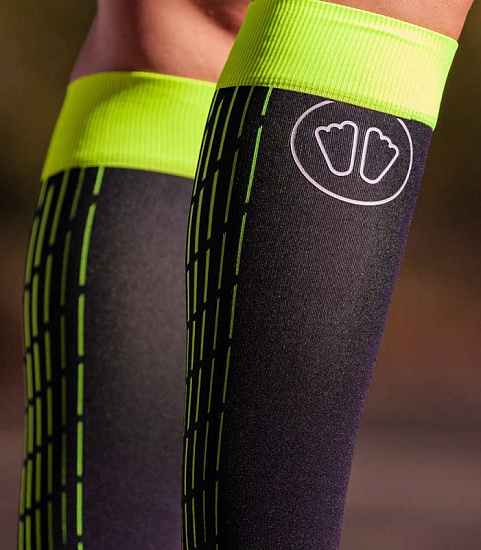 Гетры Sidas Ultralight Run Black/Yellow - Фото 2 большая