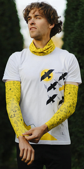 Рукава Wonder Trail Marathon Yellow - Фото 2 большая