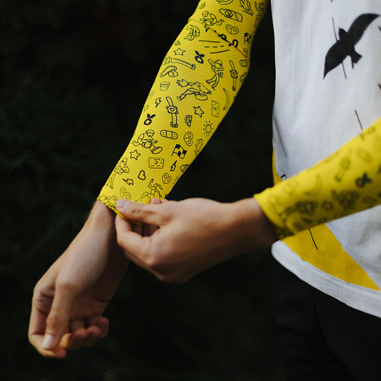 Рукава Wonder Trail Marathon Yellow - Фото 3 большая