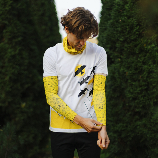 Рукава Wonder Trail Marathon Yellow - Фото 4 большая