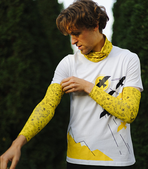 Рукава Wonder Trail Marathon Yellow - Фото 6 большая