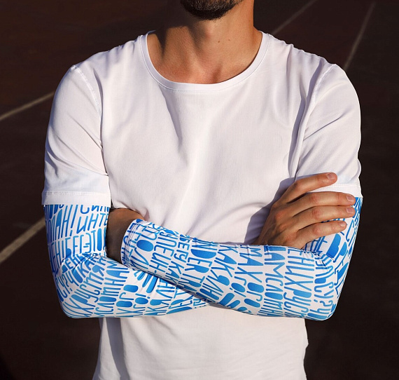 Рукава Wonder Trail HNDWHBL White/Blue - Фото 2 большая